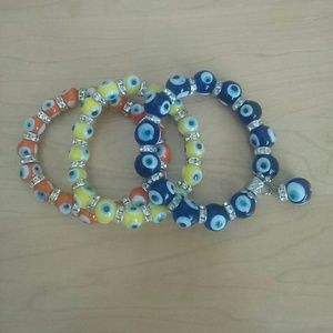 NWOT Turkish Evil Eye Bracelet Bundle
